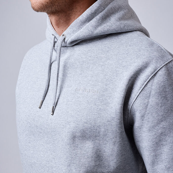 Men's Core Hoodie, Grey Melange