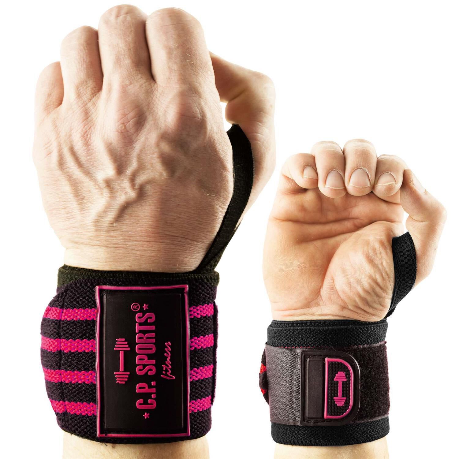 Strongman handledslindor 50 cm Rosa