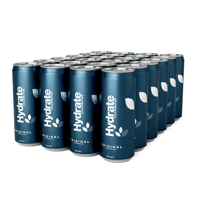 24 x Hydrat kulsyreholdig kokosvand kasse 330 ml original