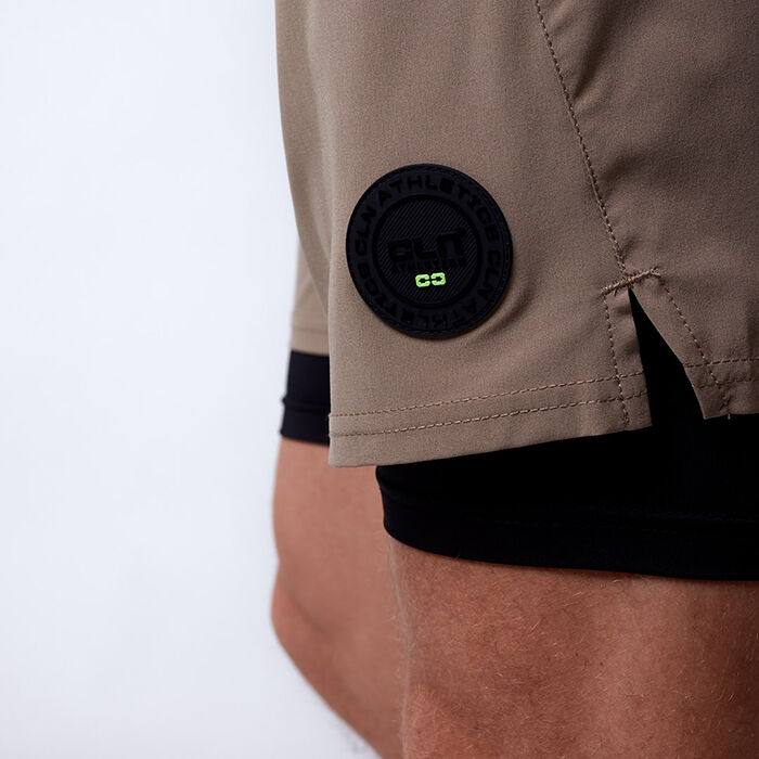 Rep 2 in 1 Shorts Khaki