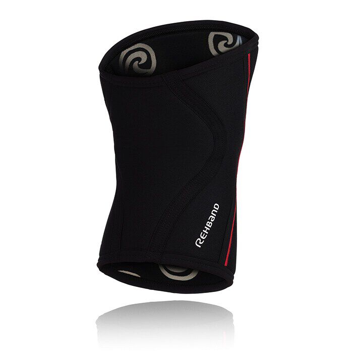 RX Knee Sleeves 7mm Sort/R&oslash;d