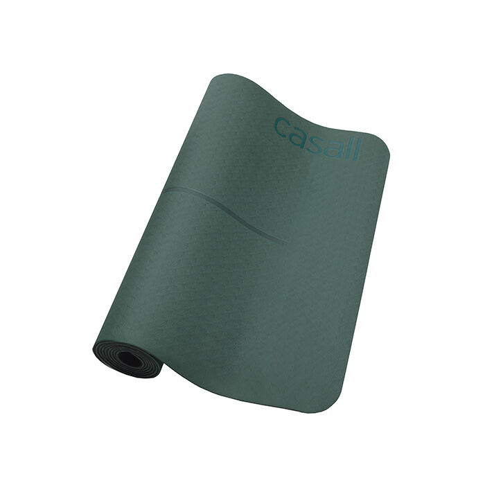 Yogamatta Position 4 mm Gr&oslash;n Sort