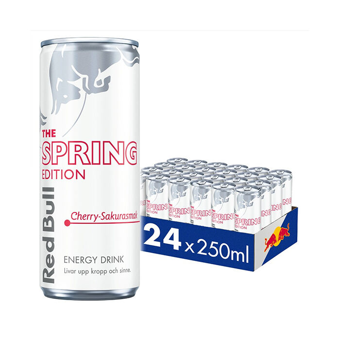 24 x Red Bull Energidrik, 250 ml, Spring Edition 2026 2 kr pant