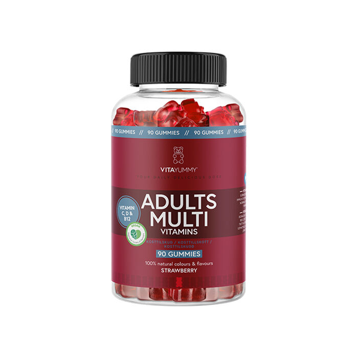 Multivitamin Voksen Jordb&aelig;r 90 Gummies