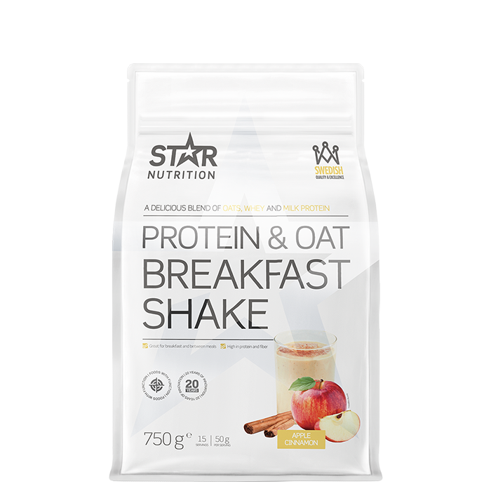 Protein & Havre Morgenmad M&aring;ltidserstatning Shake 750 g apple_cinnamon