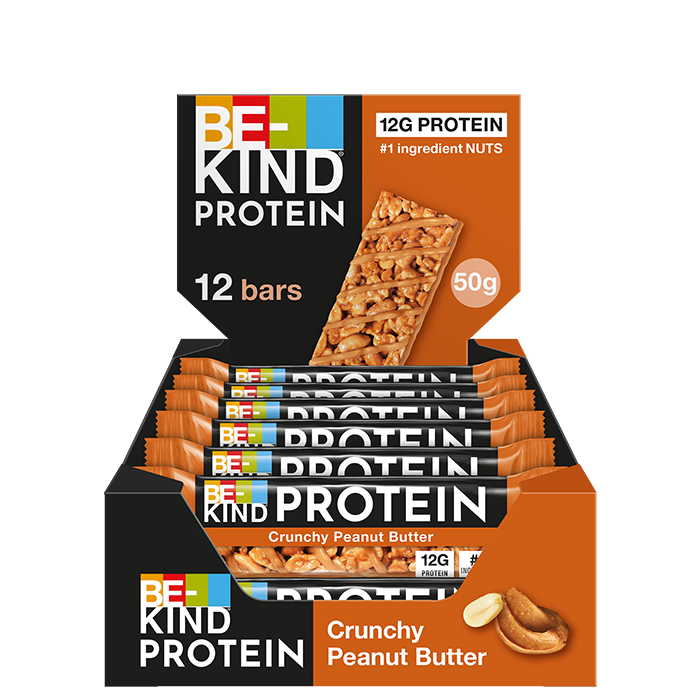 12 x Protein Bar 50 g Crunchy Jordn&ouml;tssm&oslash;r