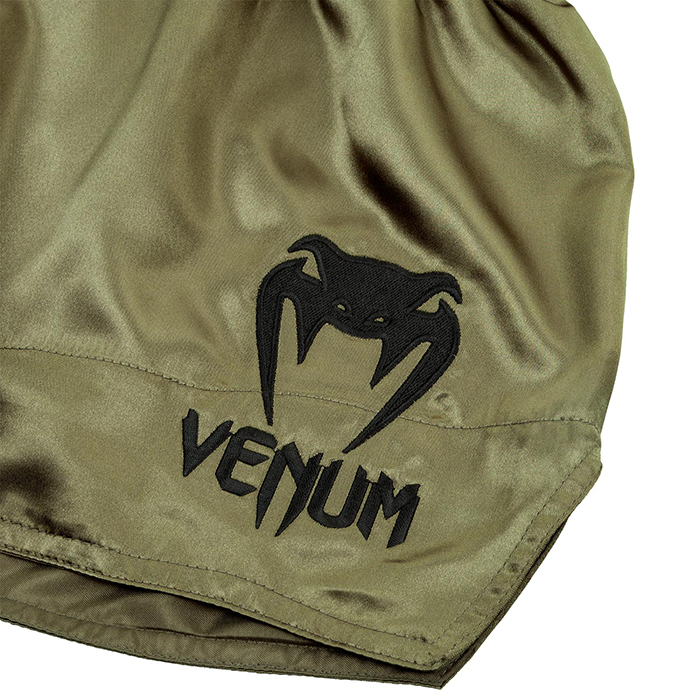 Klassiske Muay Thai Shorts Khaki/Sort