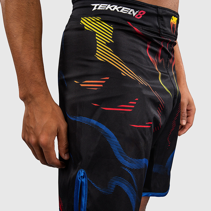 Venum x TEKKEN 8 Fightshorts Yoshimitsu Sort Orange