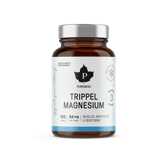 Trippel Magnesium, 120 kapsler