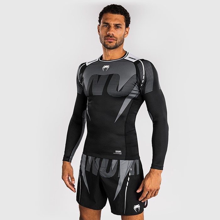 Venum Adrenaline Rashguard Sort Gr&aring;