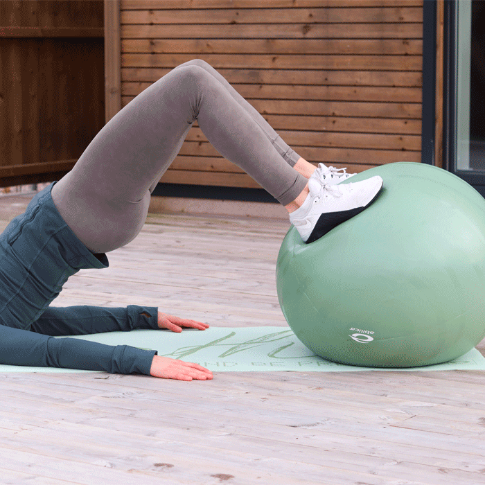Pilatesbold 65 cm Gr&oslash;n