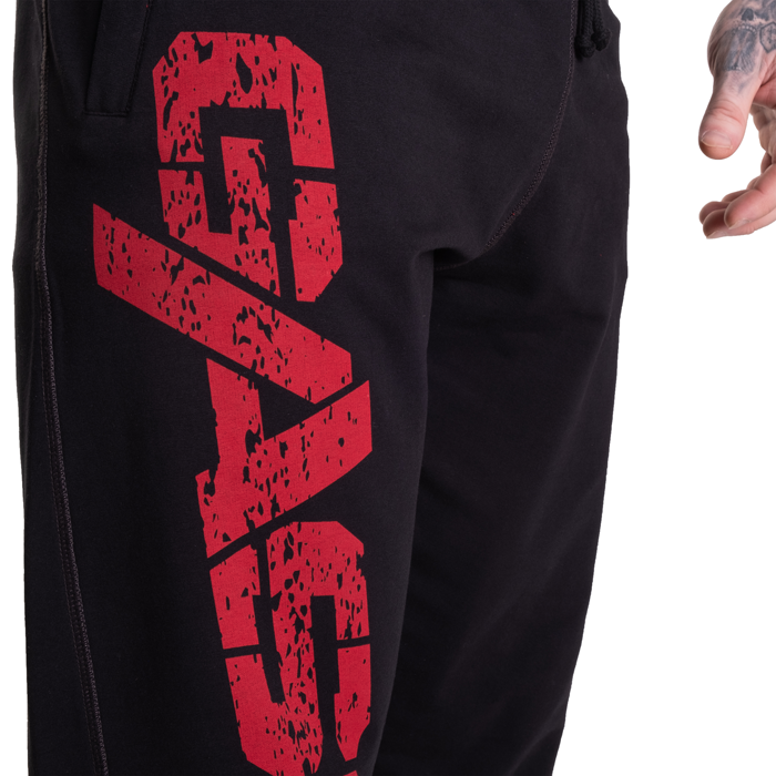 Vintage Sweatpants Sort R&oslash;d