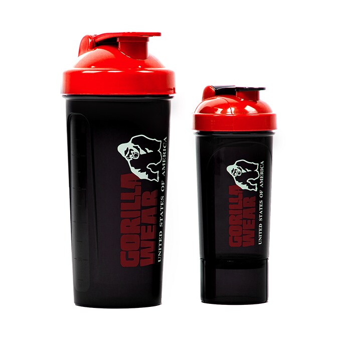 Shaker XXL Sort/R&oslash;d 1000 ml