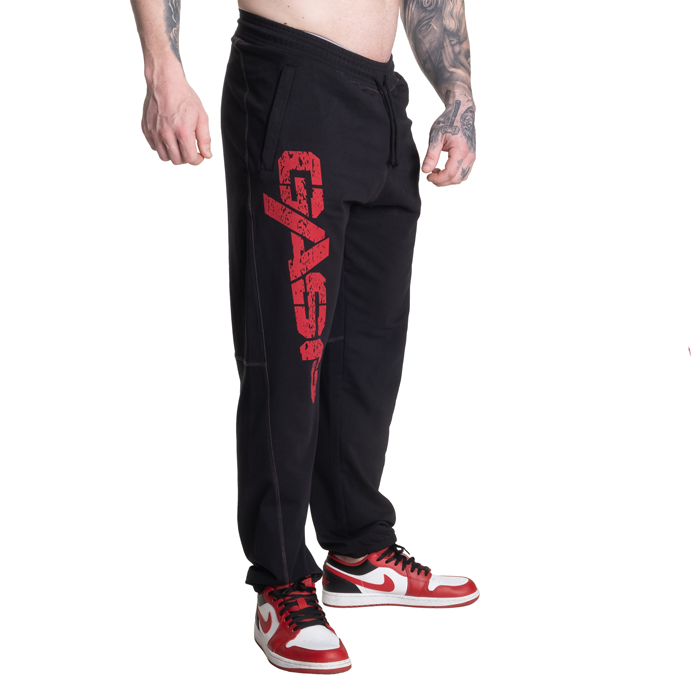 Vintage Sweatpants Sort R&oslash;d