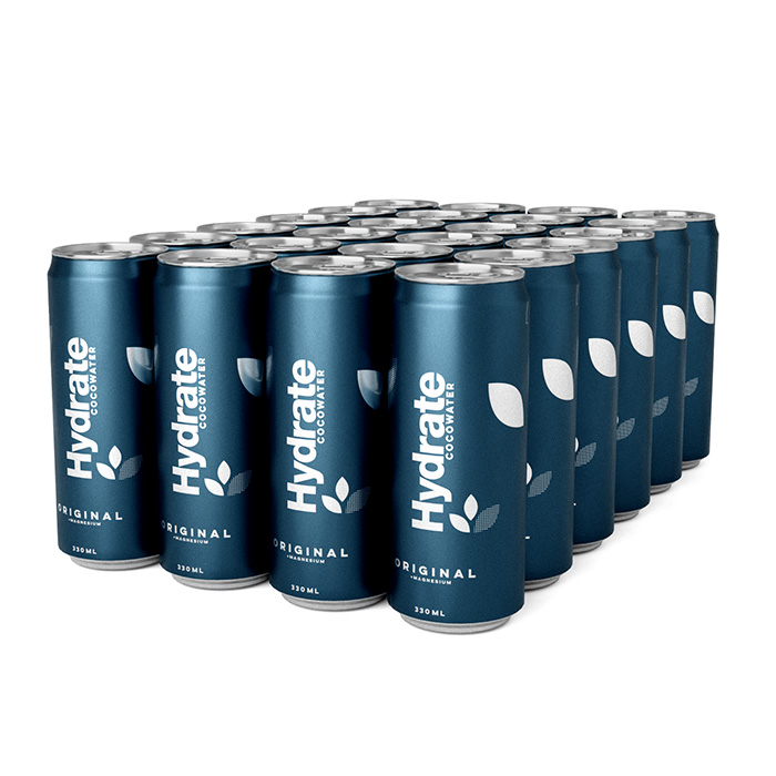 24 x Hydrat kulsyreholdig kokosvand kasse 330 ml original