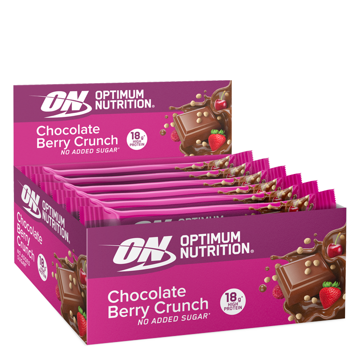 12 x Optimum Proteinbarer 55-59 g chocolate_berry_crunch