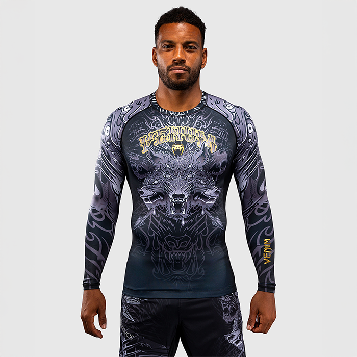 Venum Wolf Atak Rashguard Lang&aelig;rmet Sort Gr&aring;