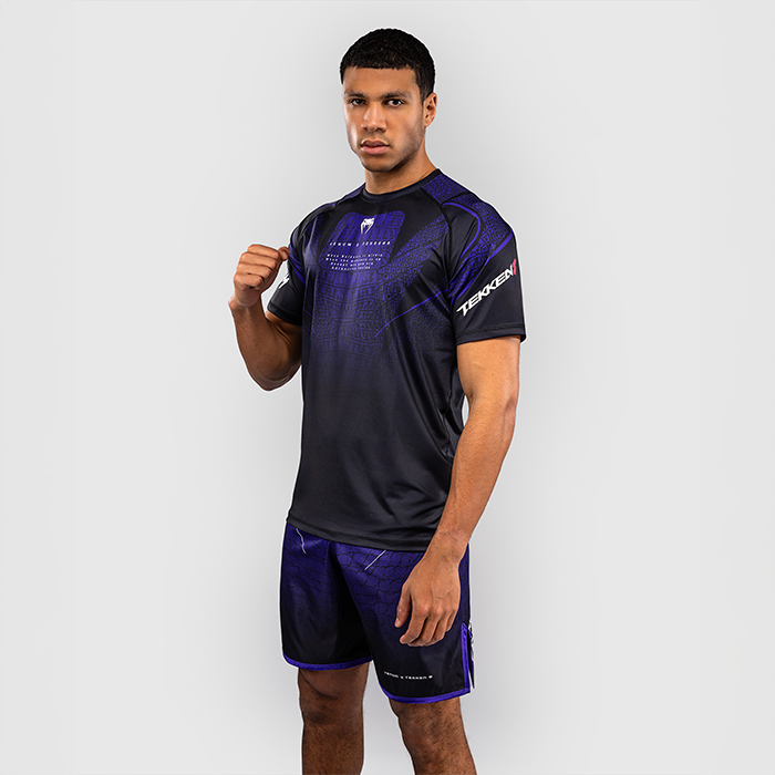 Venum x TEKKEN 8 Dry-Tech T-shirt Kazuya Sort Lilla
