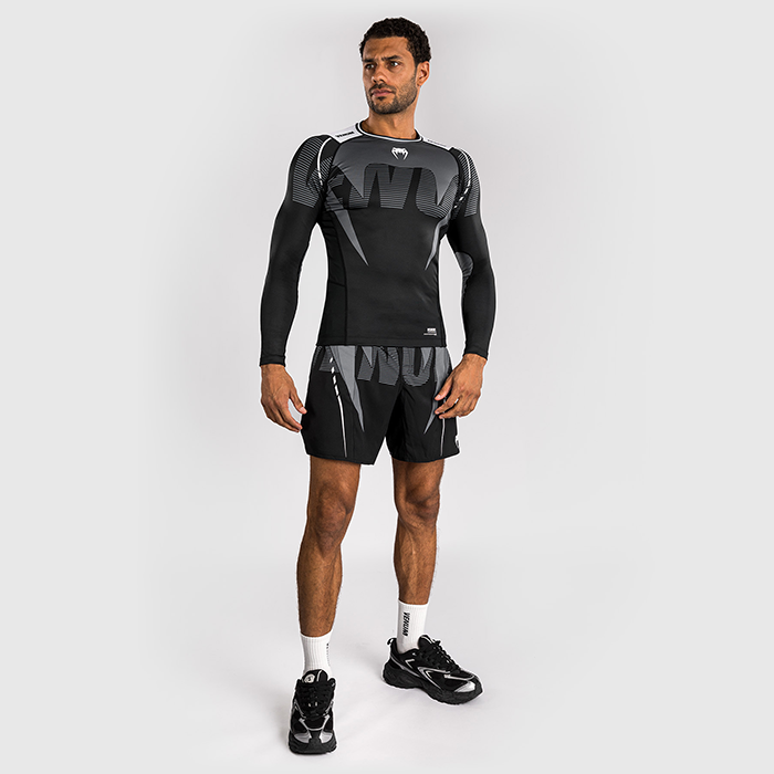 Venum Adrenaline Rashguard Sort Gr&aring;