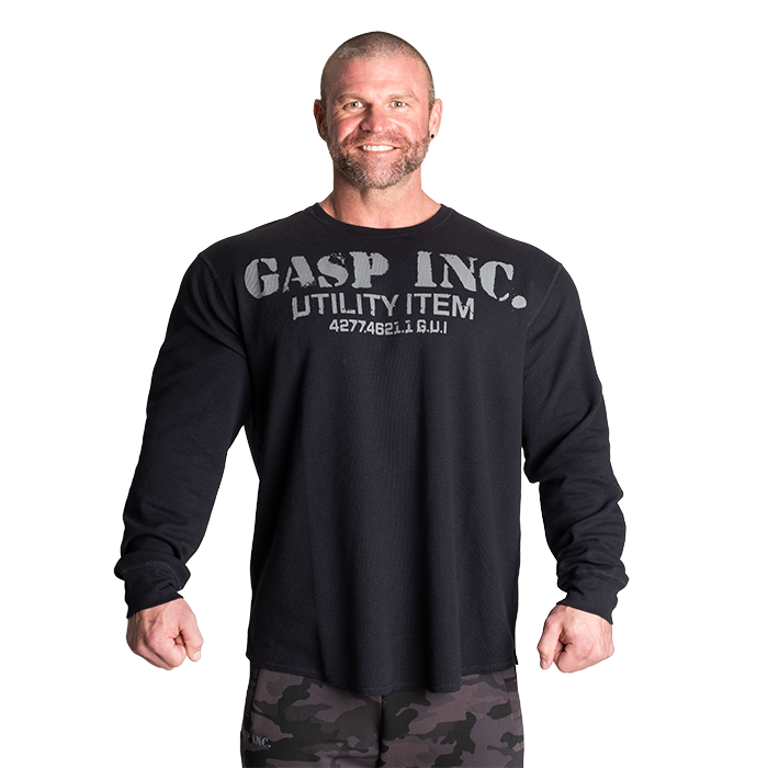 Thermal Gym Sweater, Asphalt