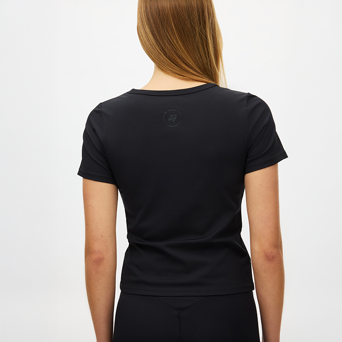 Rib Tr&aelig;ningstshirt Sort
