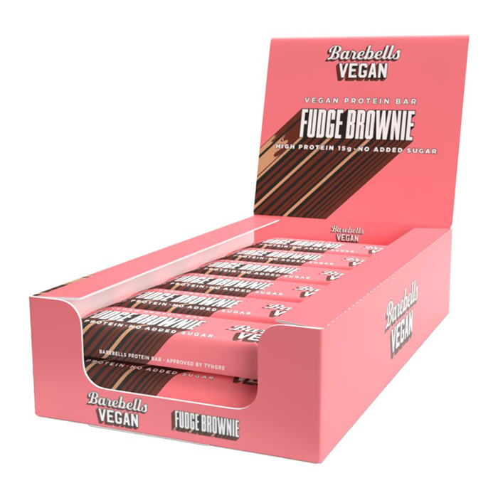 12 x Barebells Vegan Protein Bar 55 g fudge_brownie