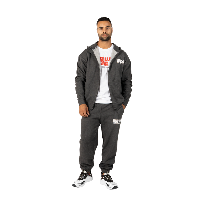Classic Oversized Sweatpants M&oslash;rkgr&aring; Melange