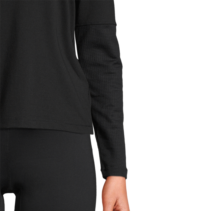 Essential Long Sleeve with Mesh Insert, Black