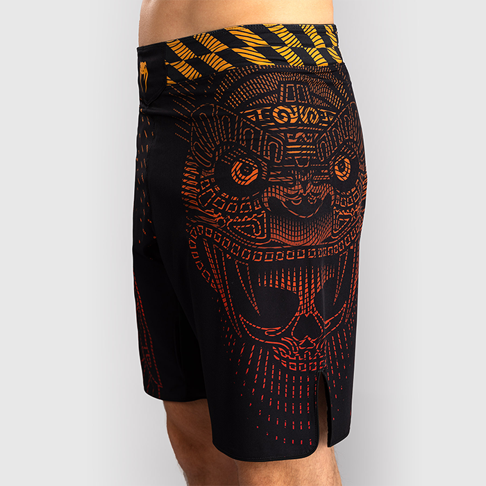 Venum Quetzal Fury Fightshorts Sort R&oslash;d Orange