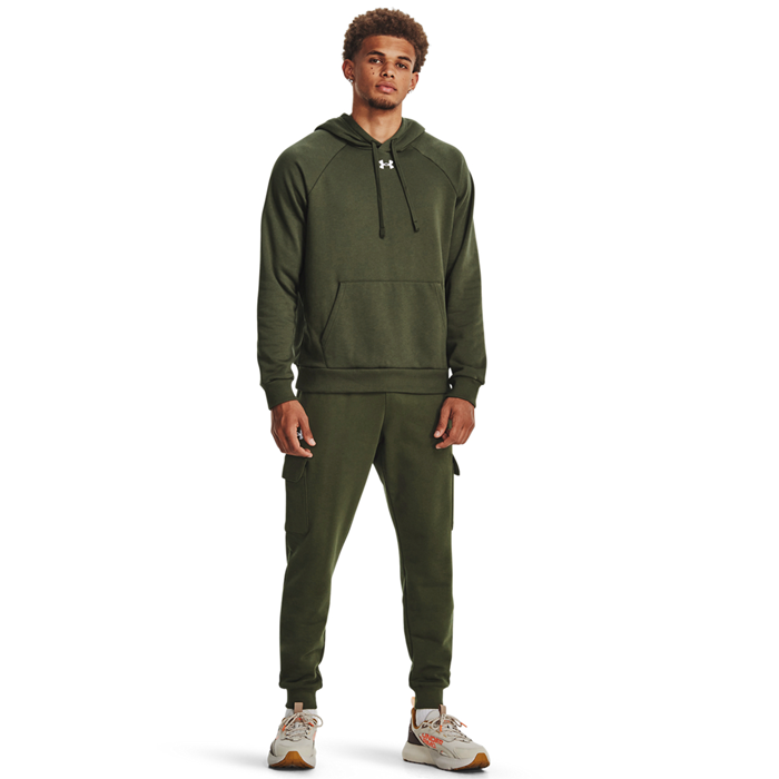 UA Rival Fleece Hoodie Marine OD Green