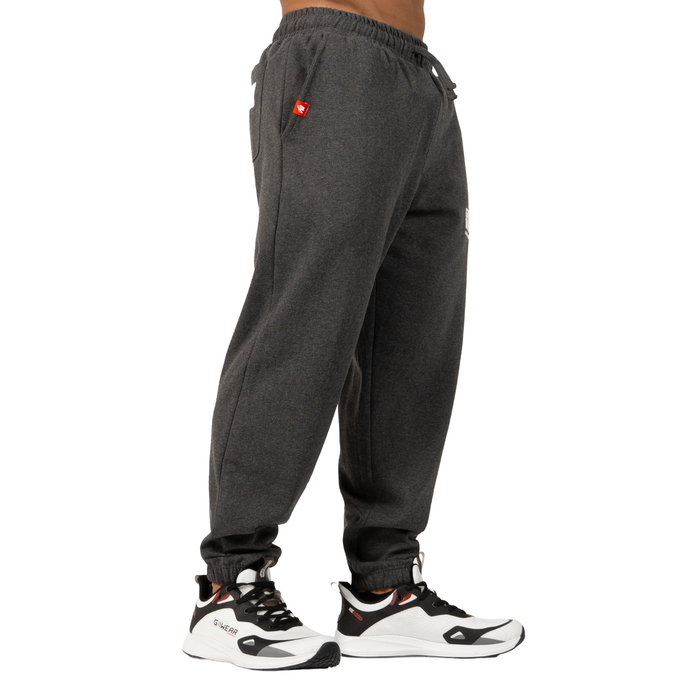 Classic Oversized Sweatpants M&oslash;rkgr&aring; Melange