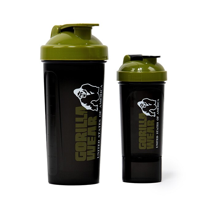 Shaker XXL Sort/Gr&oslash;n 1000 ml