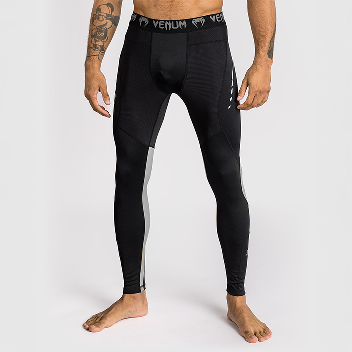 Venum Adrenaline Spats Sort Gr&aring;