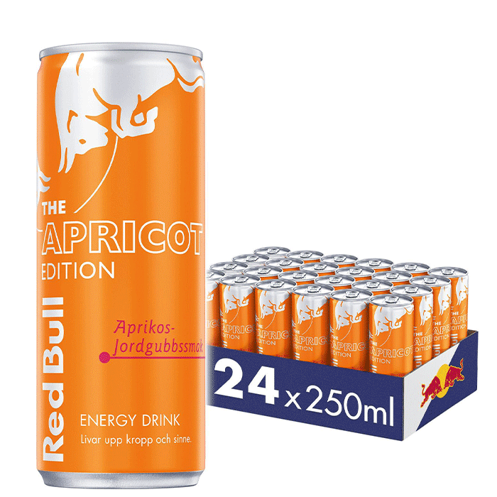24 x Red Bull Energidrik, 250 ml, Apricot Edition