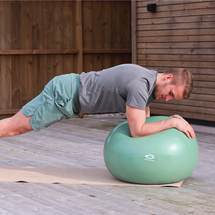 Pilatesbold 65 cm Gr&oslash;n