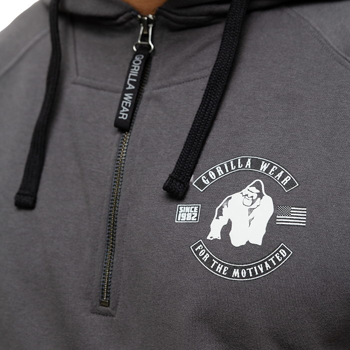 Huntley &AElig;rmel&oslash;s Hoodie Gr&aring;