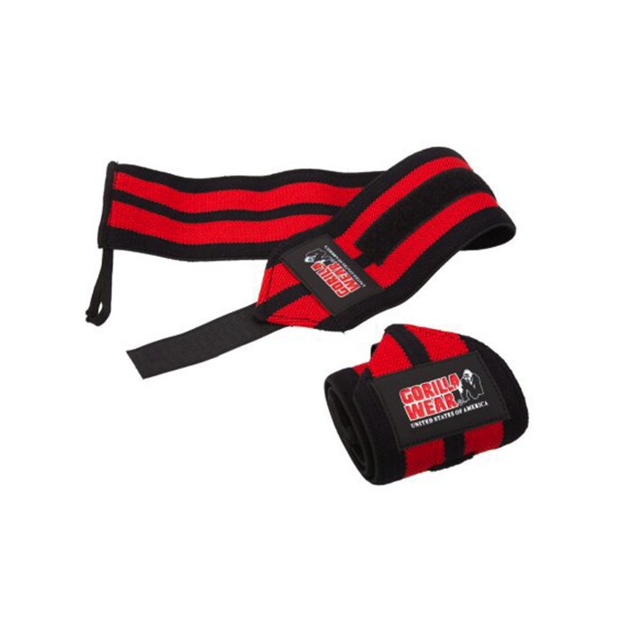 Wrist Wraps Pro Sort/R&oslash;d