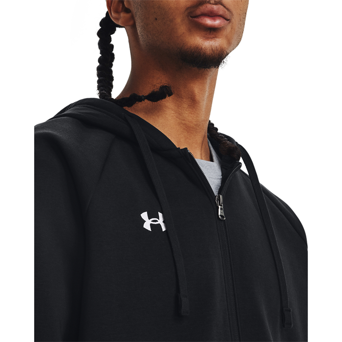 UA Rival Fleece FZ Hoodie Sort