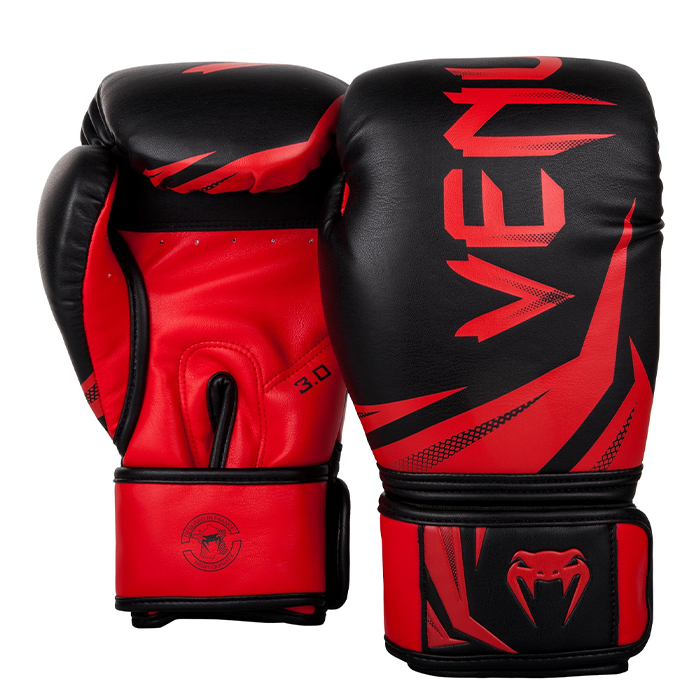 Venum Challenger 3.0 Boksehandsker, Sort/R&oslash;d