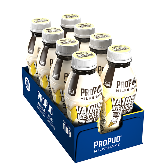 8 x ProPud Protein Milkshake, 330 ml strawberry