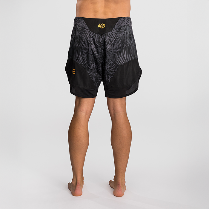 Venum X Chimaev Wild Borz Fightshorts Sort Gr&aring;