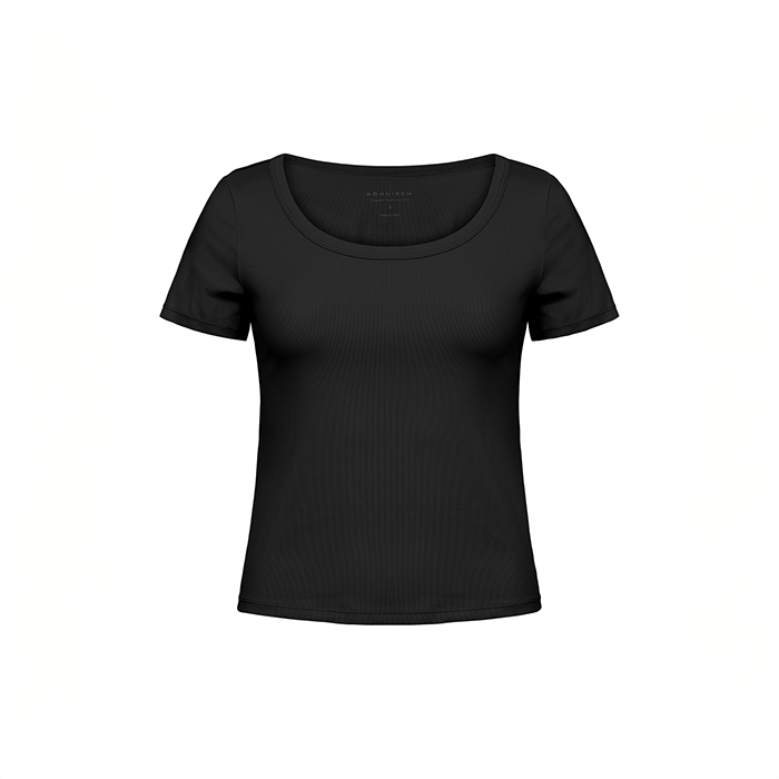 Rib Tr&aelig;ningstshirt Sort