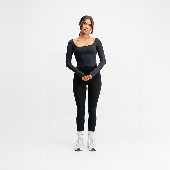 Butter Soft Lang&aelig;rmet Crop Sort
