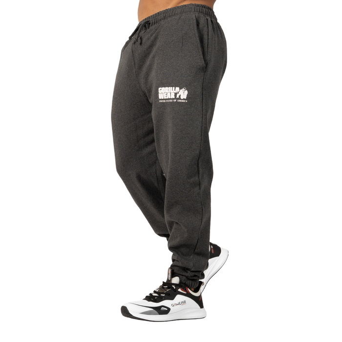 Classic Oversized Sweatpants M&oslash;rkgr&aring; Melange