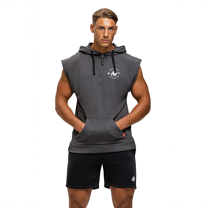 Huntley &AElig;rmel&oslash;s Hoodie Gr&aring;